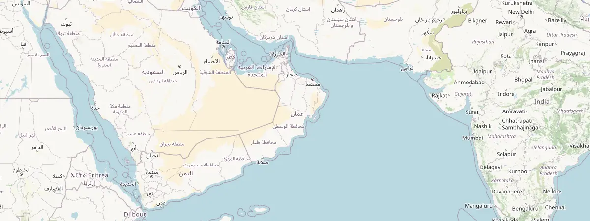 Map of Oman