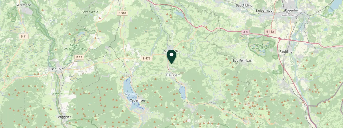 Map of Bayern, Berg 112, Hausham, Germany