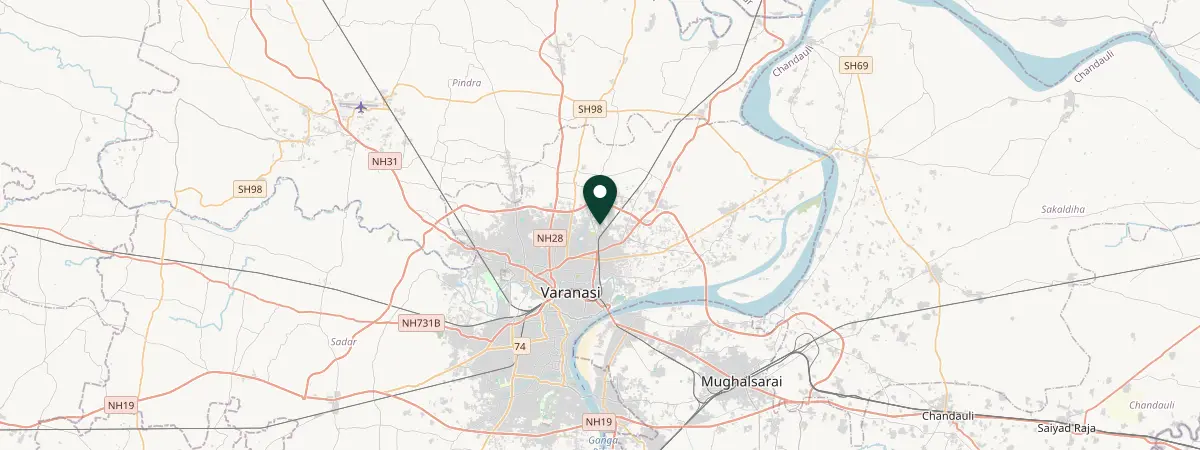 Map of Sarnath, India