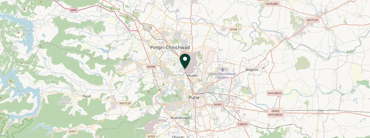 Map of New Mumbai, India