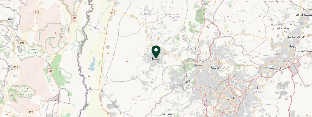 Map of As-Salt, Al Balqā', Jordan