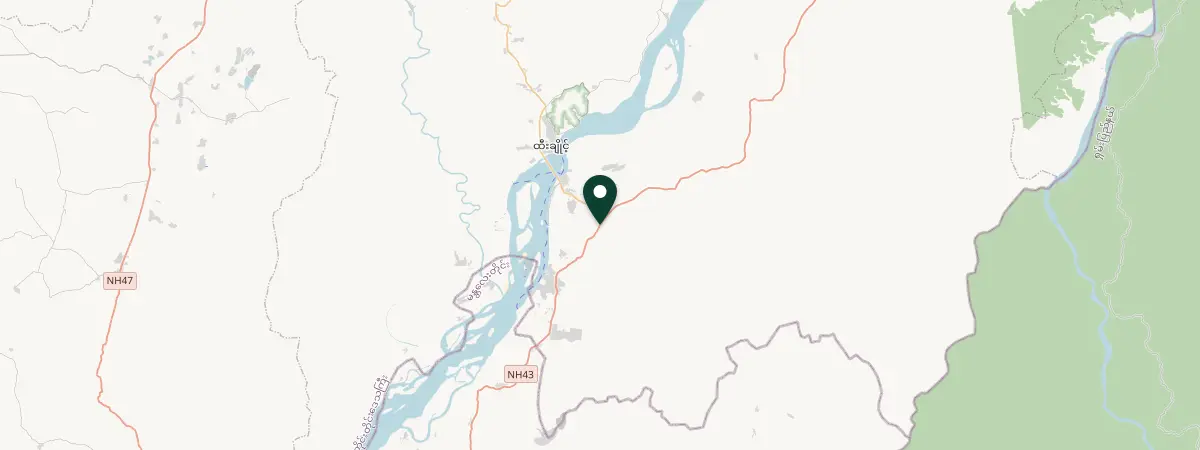 Map of Mandalay Division, Mandalay, Myanmar (Burma)