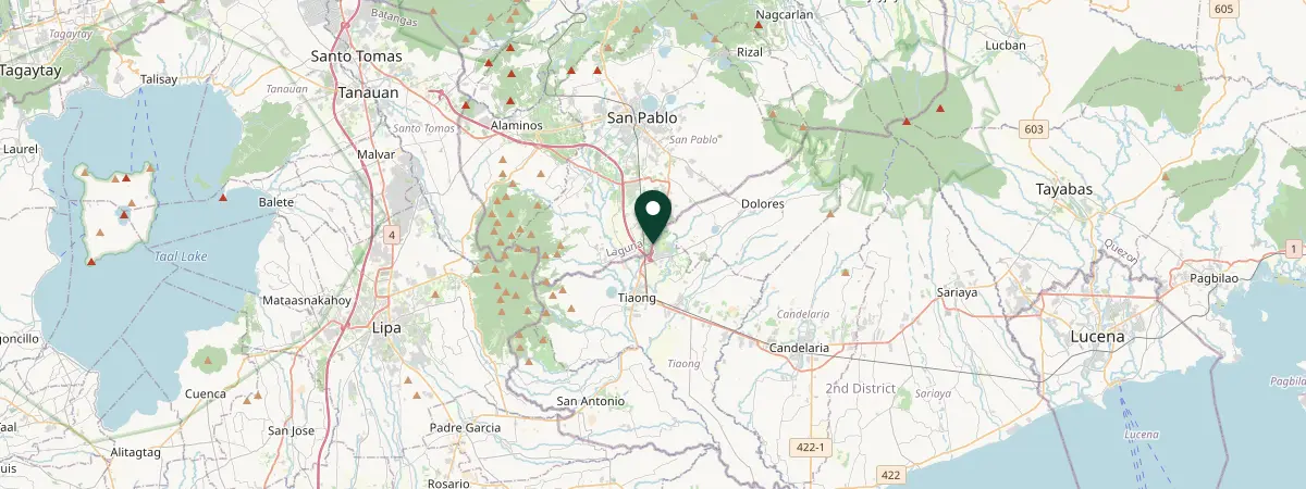 Map of Quezon Province, Tiaong, Philippines