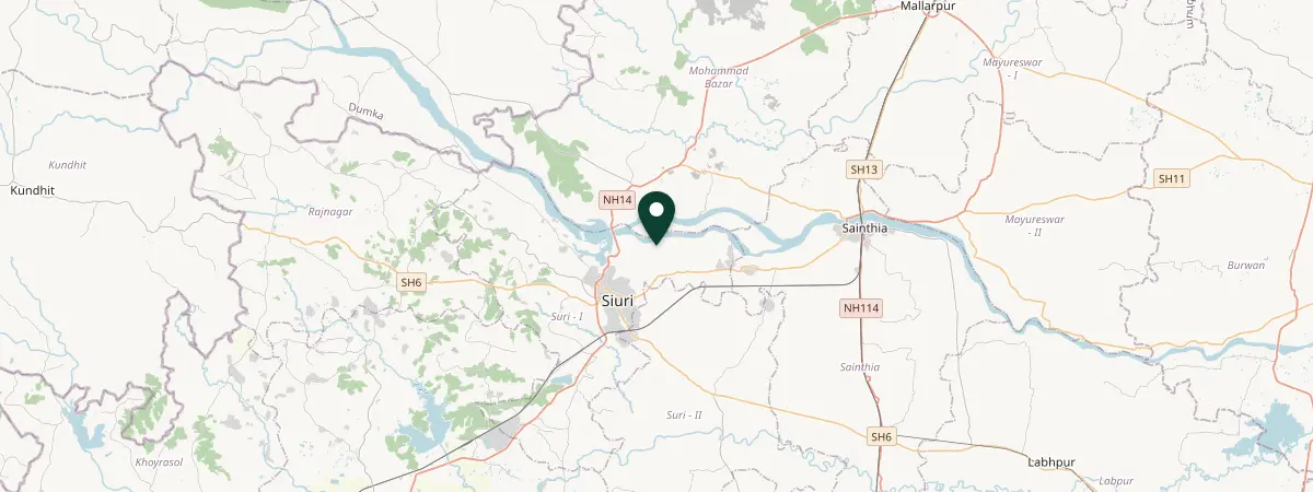 Map of Vidharbha, Ajaypur, India