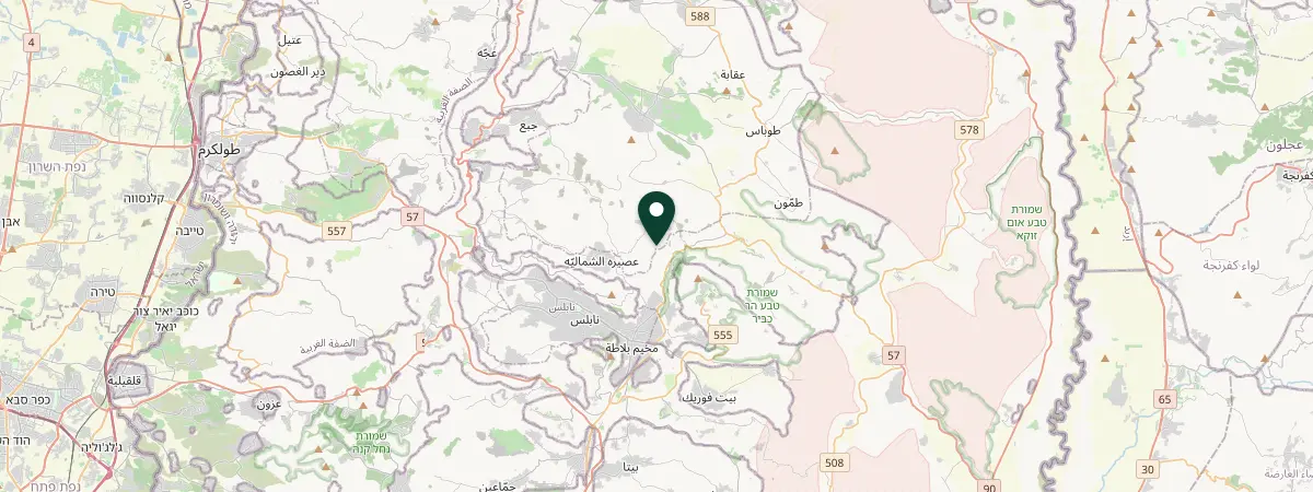 Map of Zababida, Palestinian Territories
