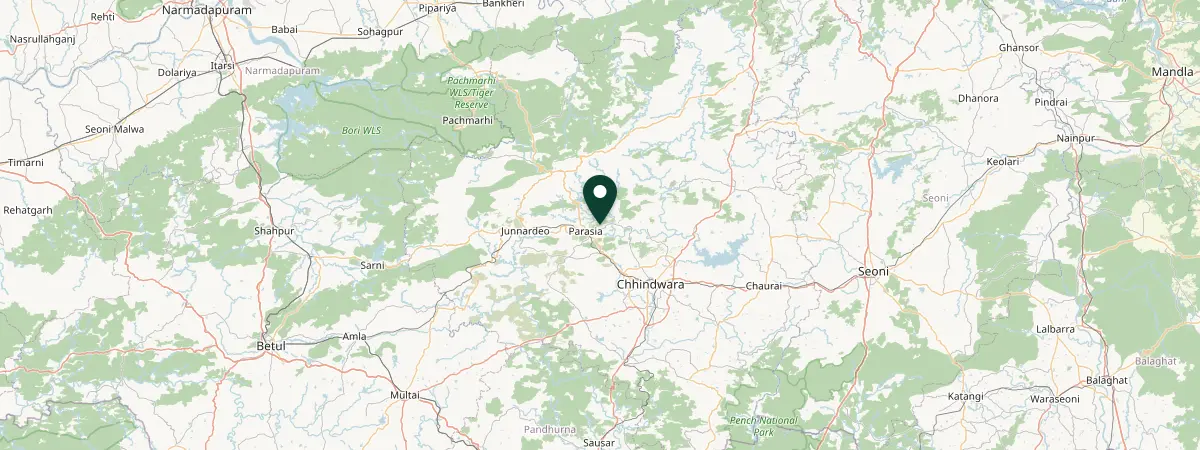 Map of Chhindwara, India