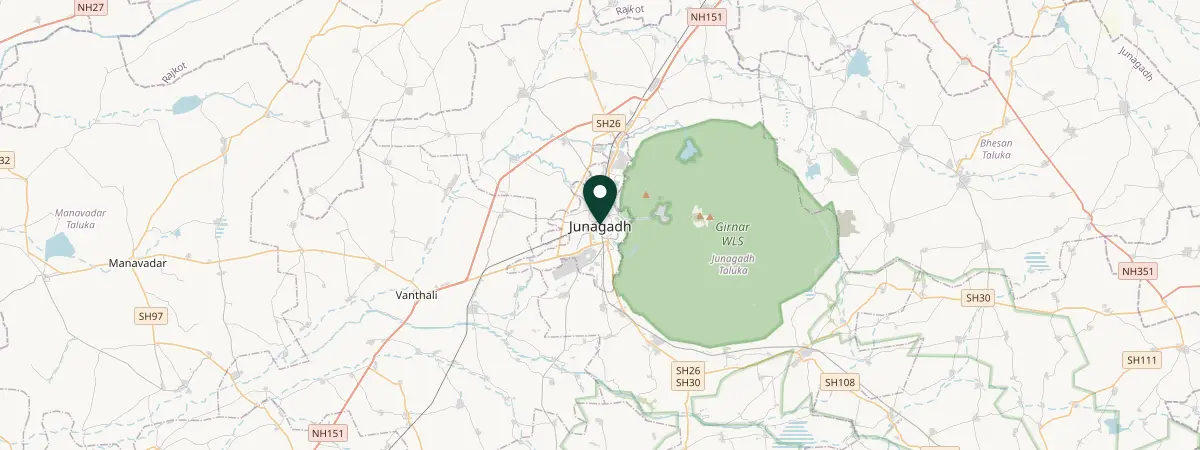Map of Junagadh, India