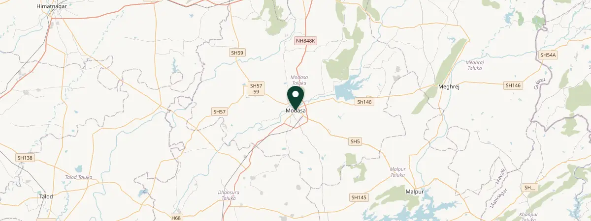 Map of Modasa, India