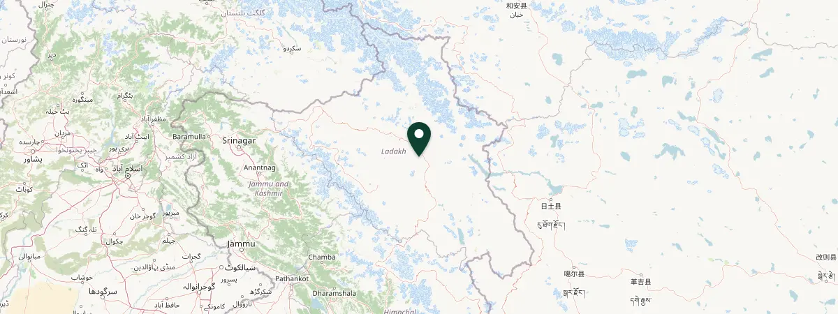 Map of Ladakh, India