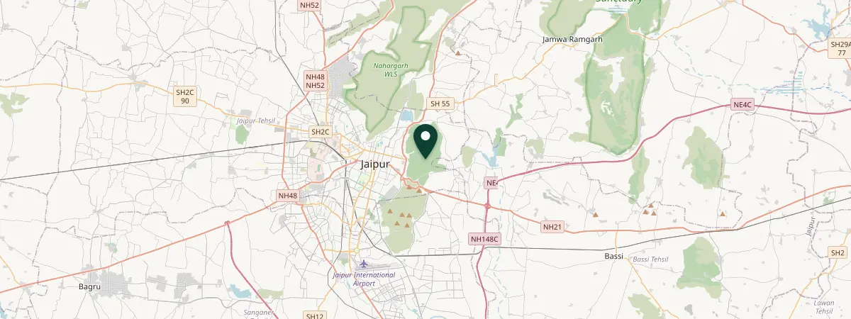 Map of Jaipur, Dhamma Thali, India