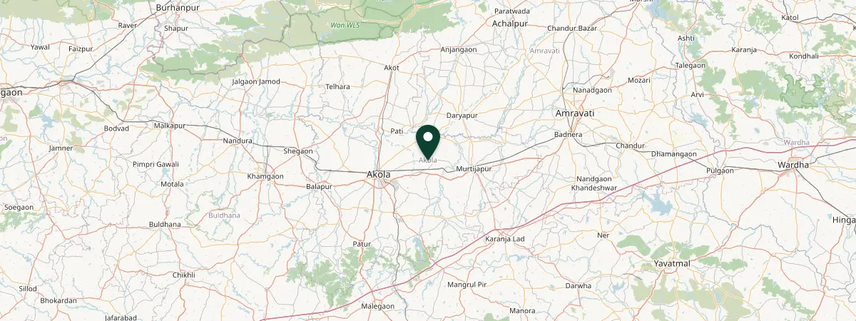 Map of Akola, India