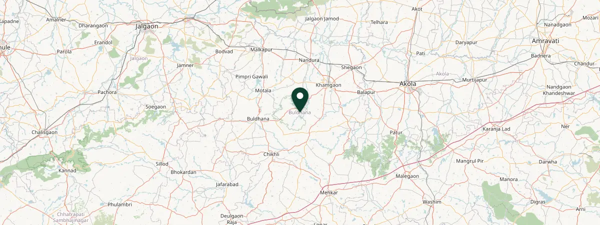 Map of Buldana, India