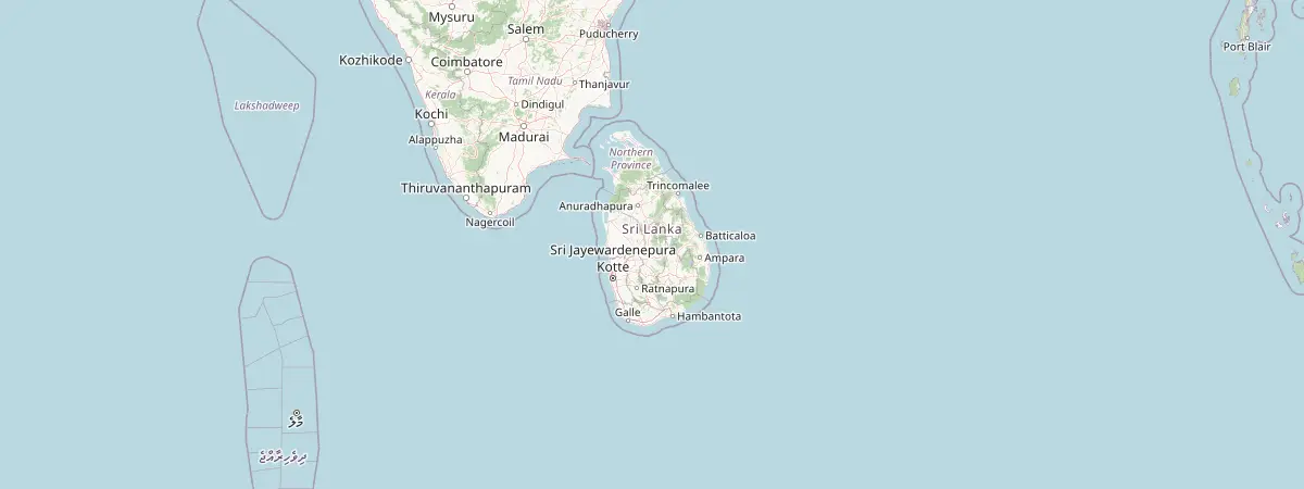 Map of Kandy, Madhyama paḷāta, Sri Lanka
