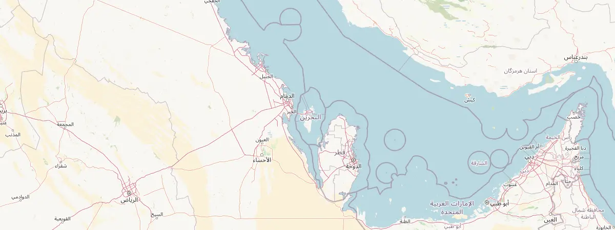 Map of Bahrain