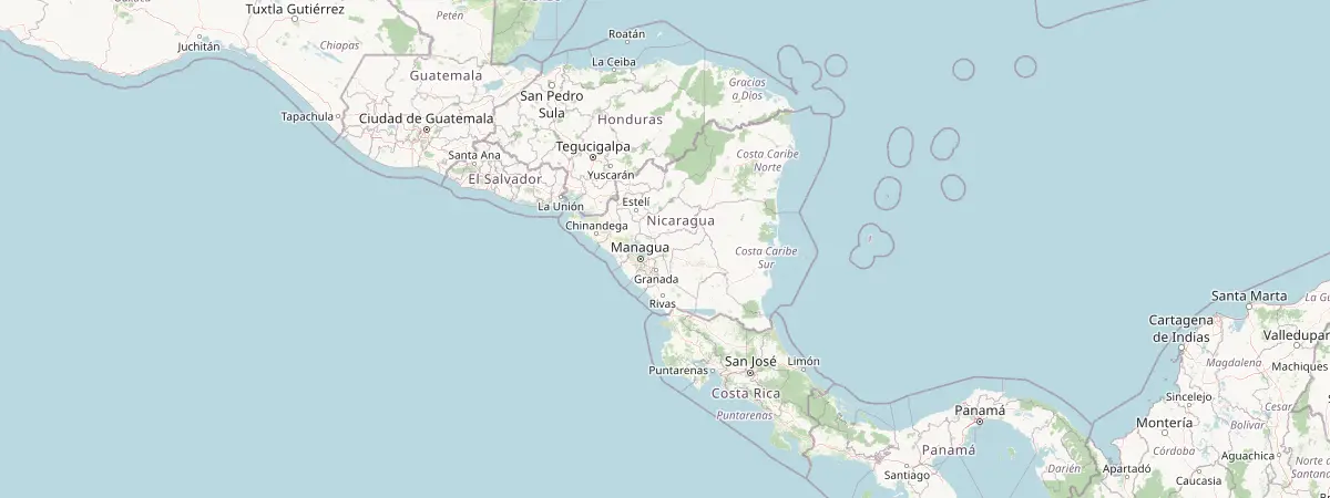 Map of Nicaragua
