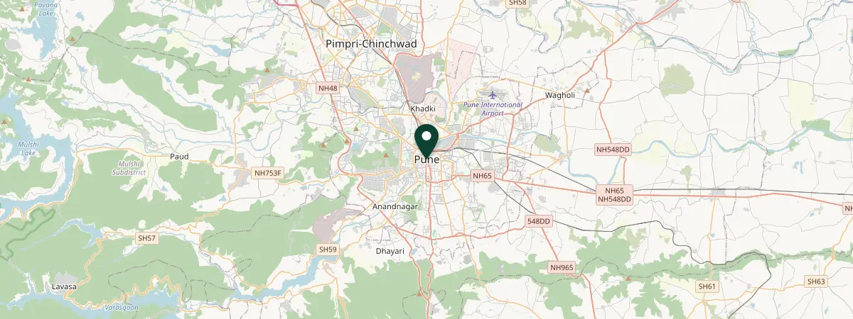 Map of Pune, India