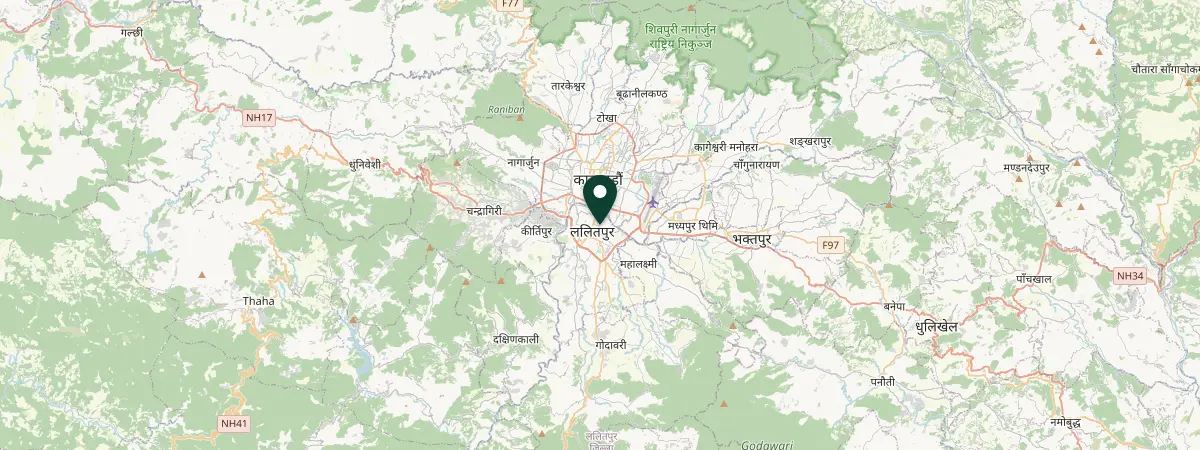 Map of Central Nepal, Bagmati, Nepal