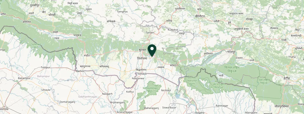Map of Devdaha, Lumbini, Nepal