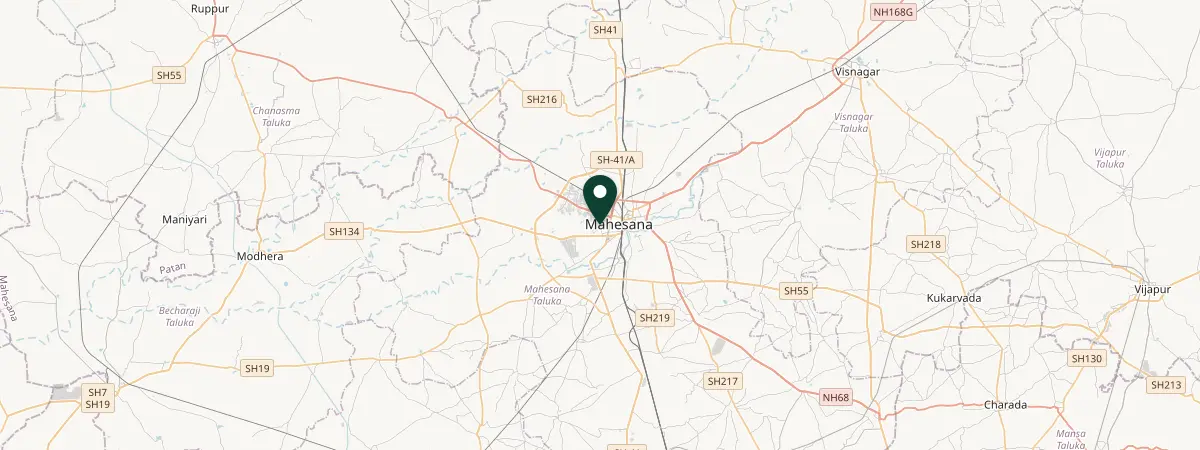 Map of Mehsana, India