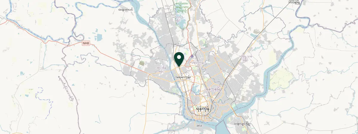 Map of Insein, Yangon, Myanmar (Burma)