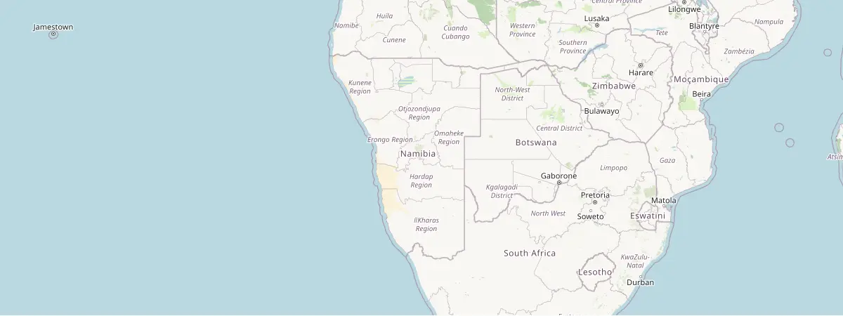 Map of Namibia