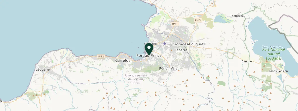 Map of Port-au-Prince, Haiti