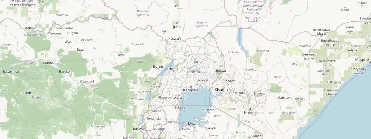 Map of Uganda